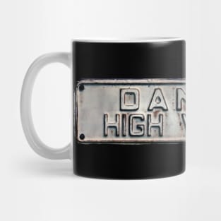 Danger High Voltage man Mug